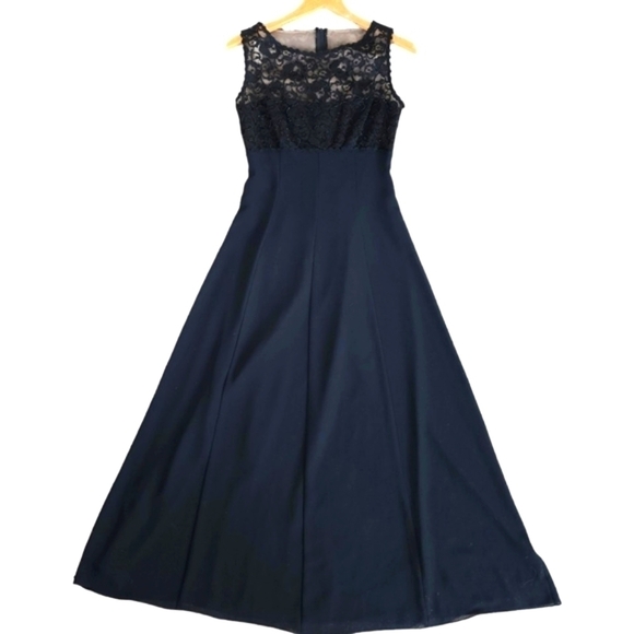 Stunning new VINTAGE Tonight Black Gown nwt - Picture 1 of 12